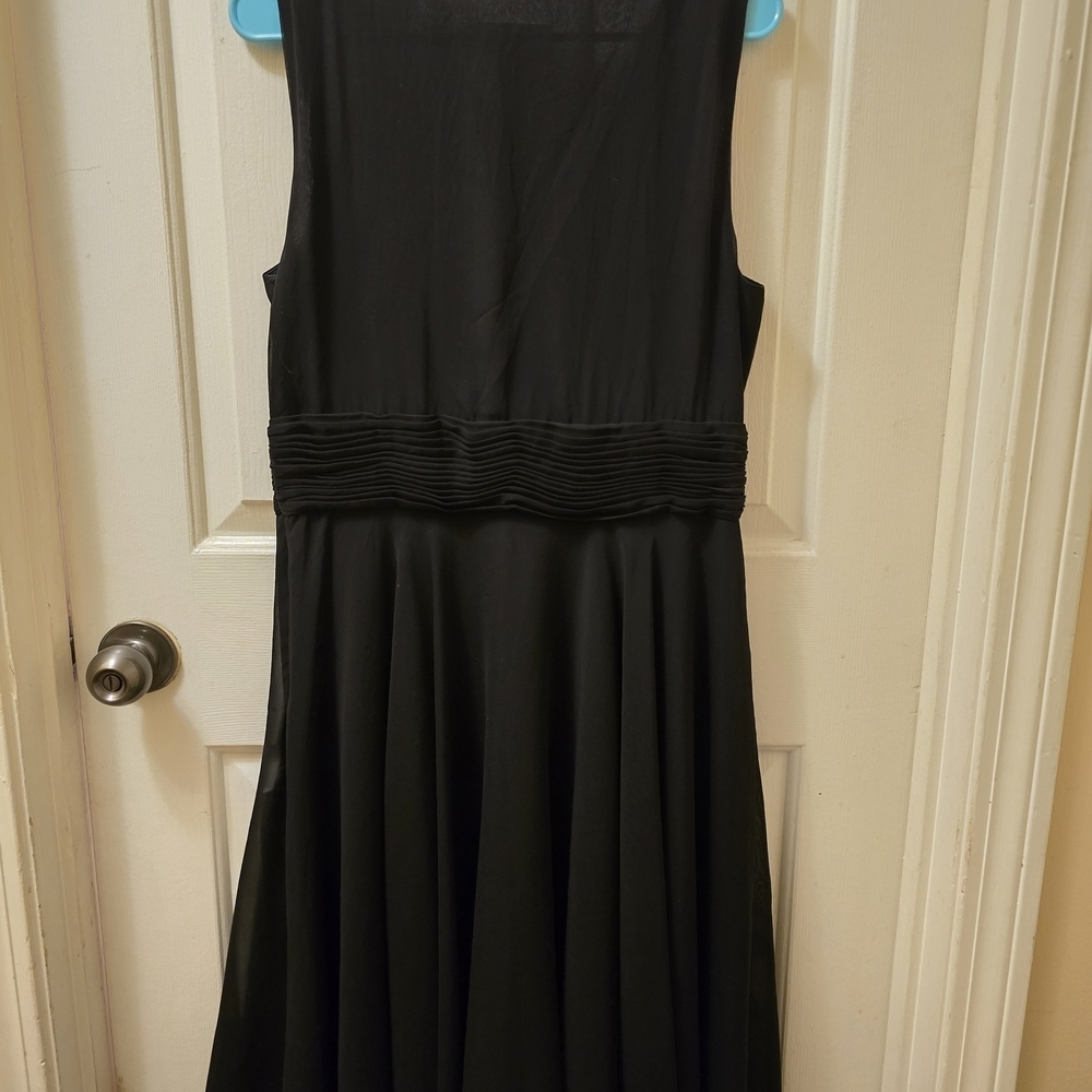 Fiesta Black Maxi Dress with Embellished Straps - Picture 2 of 7